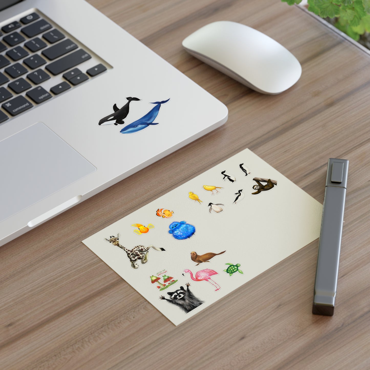 Animal Illustration Sticker Sheet
