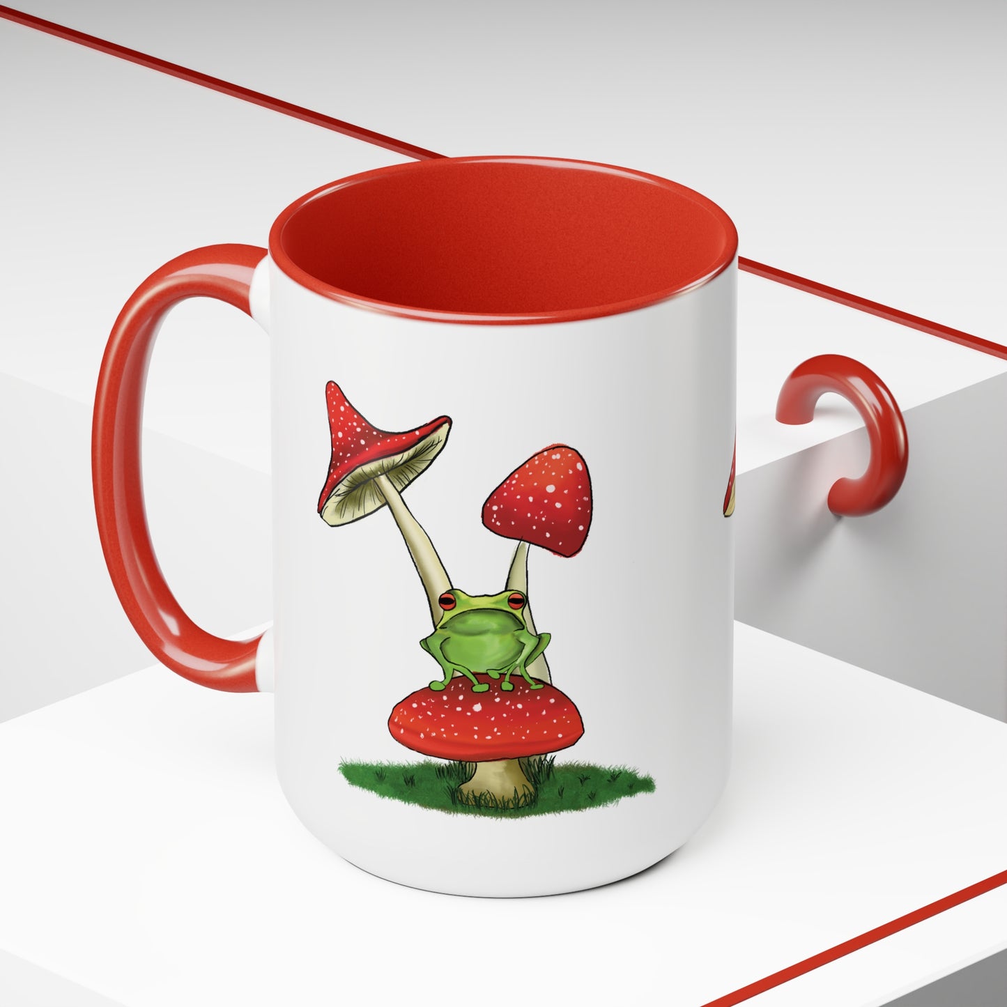 Frog and Mushroom Mug