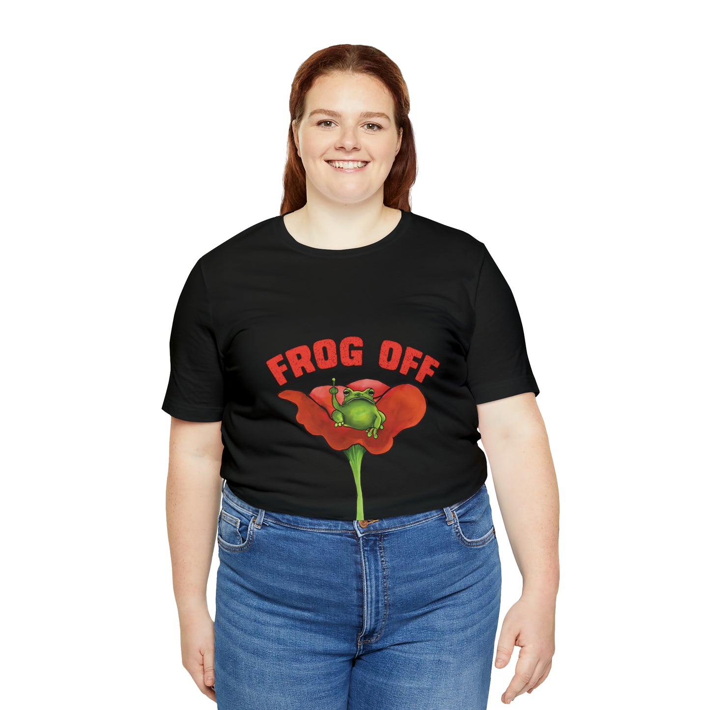 Cute Funny Frog Off T Shirt, funny Graphic Tee, Cute Funny Grumpy Frog, Frog Toad Aesthetic, Cute frogcore funny pun frog offf
