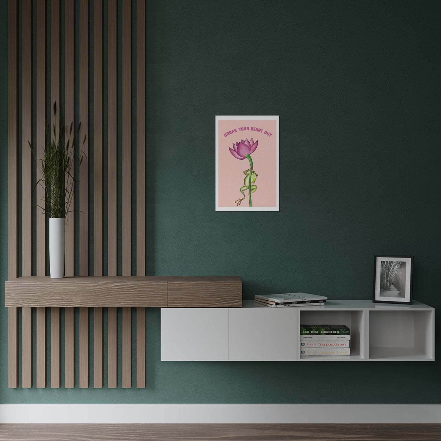 Croak Your Heart Out Satin Art Poster
