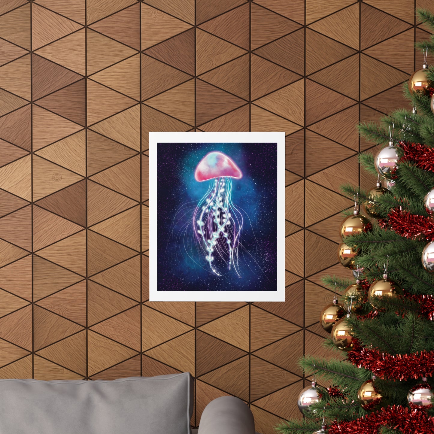 Bioluminescent Jellyfish Poster