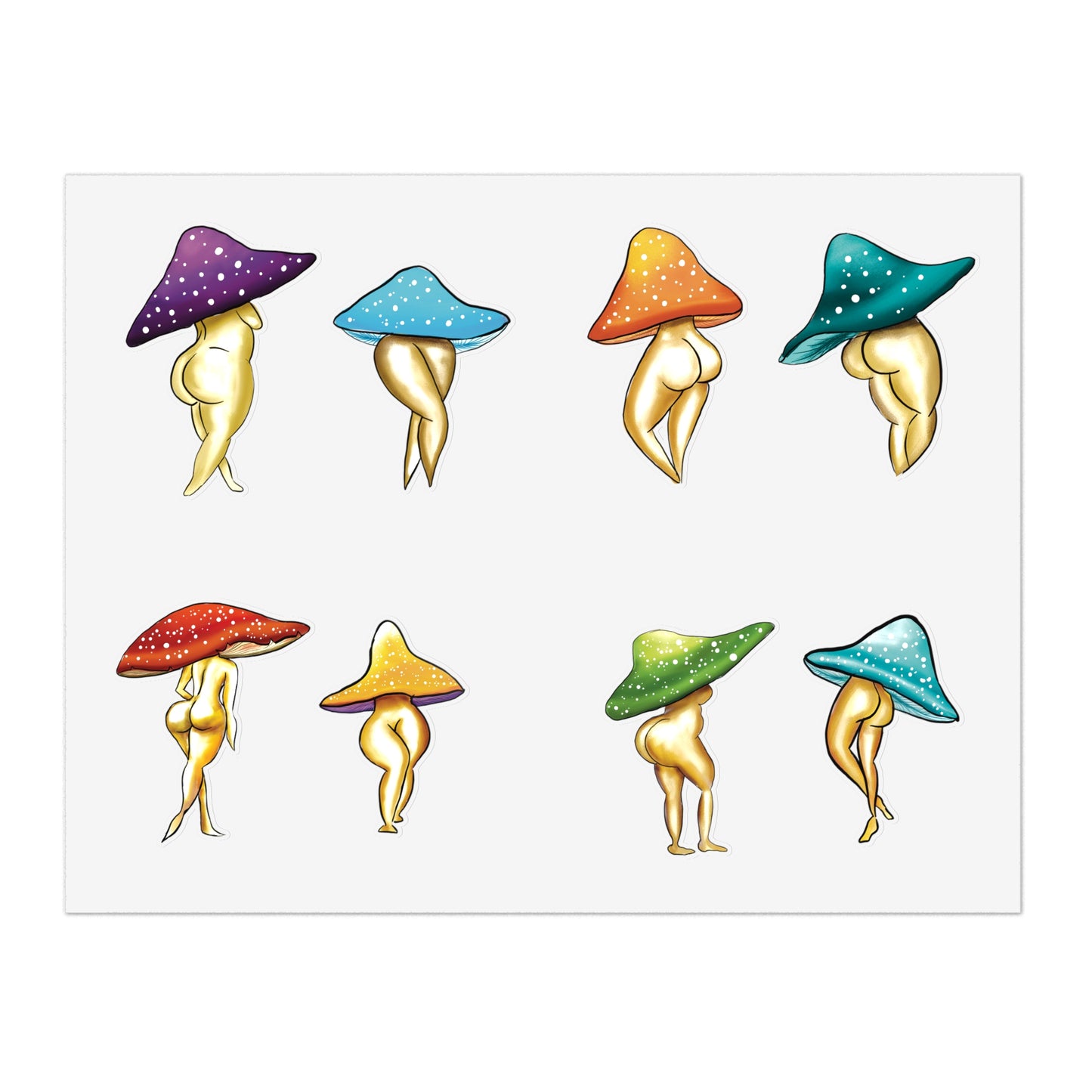 Shroom Ladies Sticker Sheet