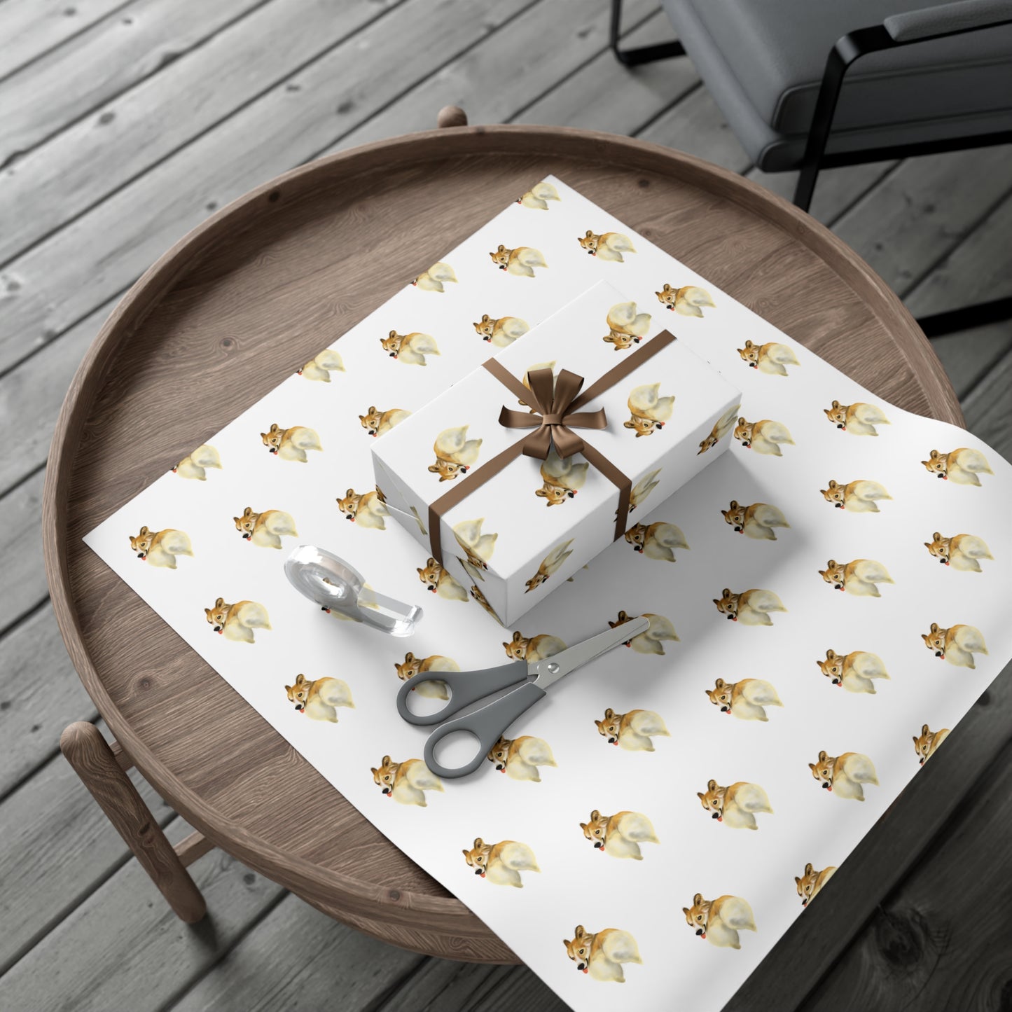 Corgi Butt Wrapping Paper Gift for Friend, Pet Lover Cute Funny Corgi Butt, gift wrap paper