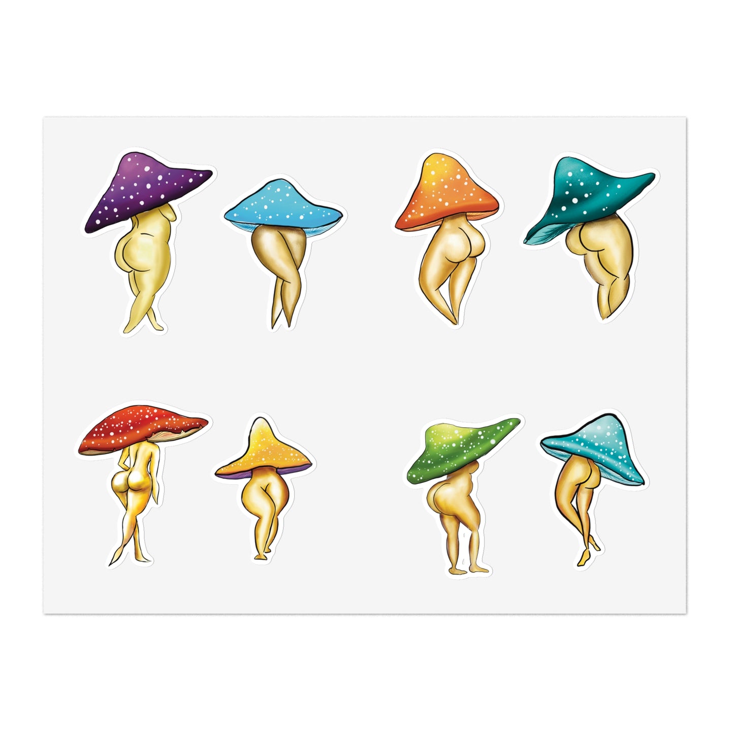 Shroom Ladies Sticker Sheet