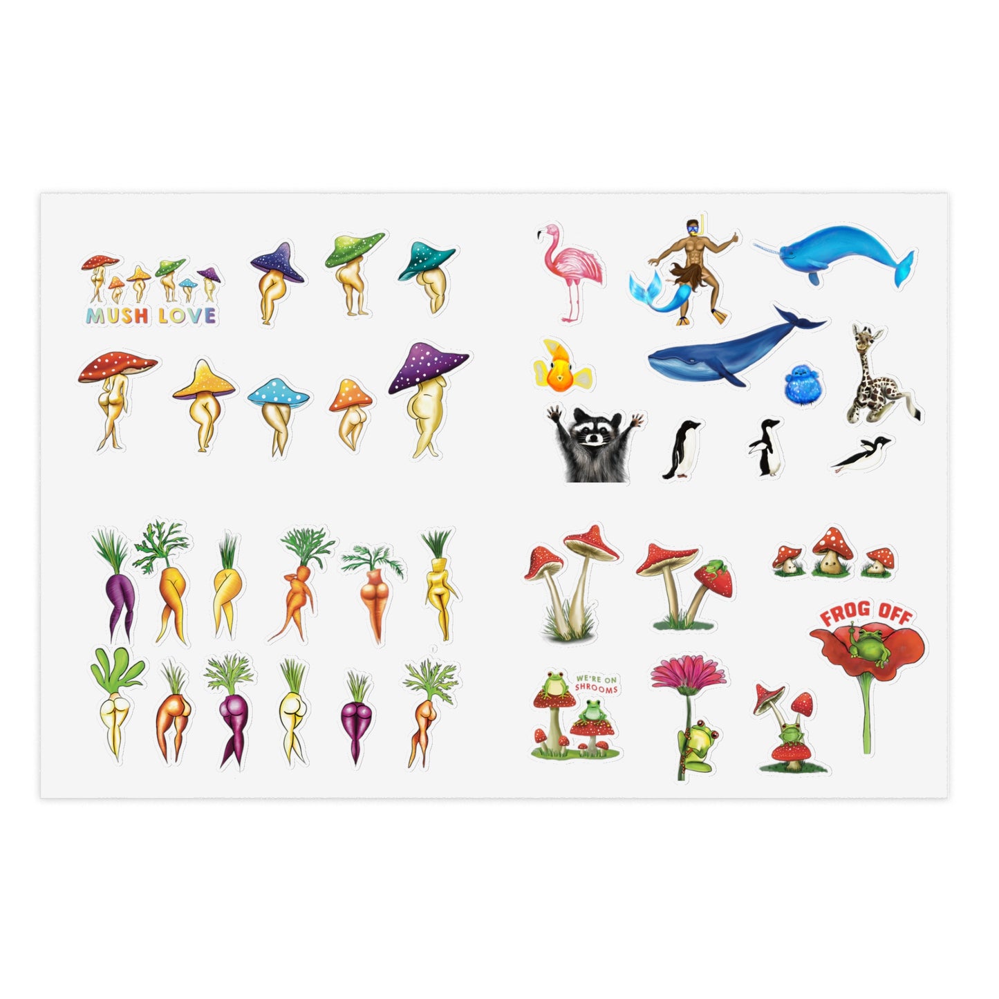 Random Assortment of Fun Sticker Sheet