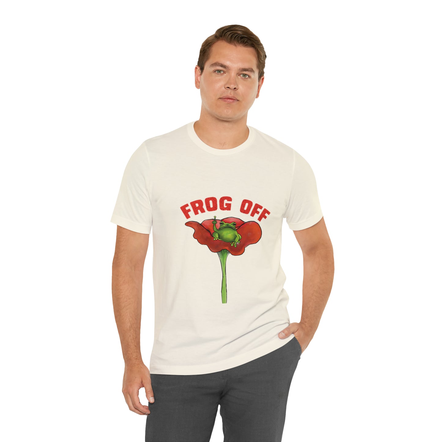 Cute Funny Frog Off T Shirt, funny Graphic Tee, Cute Funny Grumpy Frog, Frog Toad Aesthetic, Cute frogcore funny pun frog offf