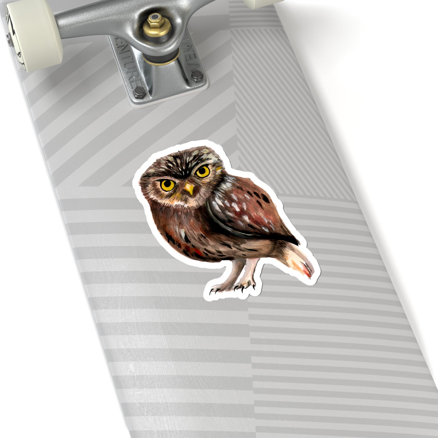 Watercolor Owl Sticker, pretty watercolor owl sticker, owl lovers gift, gift idea for animal lover, owl lover cute vinyl sticker