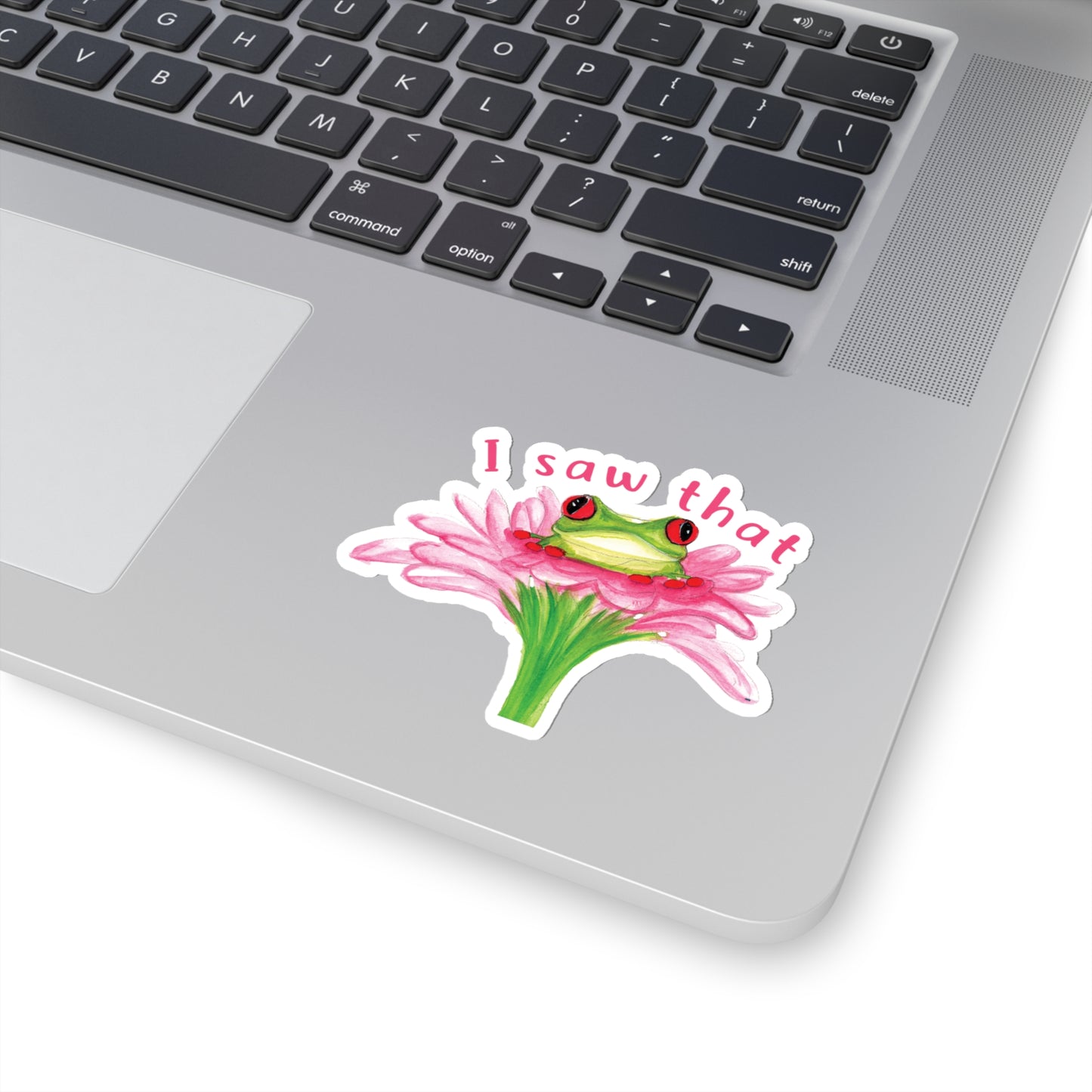 Cute Watercolor Frog I Saw that Sticker, Watercolor cute frog sticker, animal sticker, adorable frog sticker