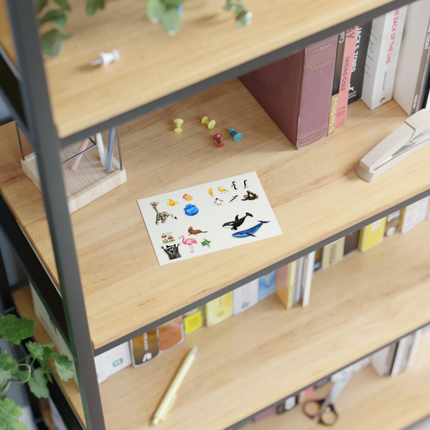 Animal Illustration Sticker Sheet