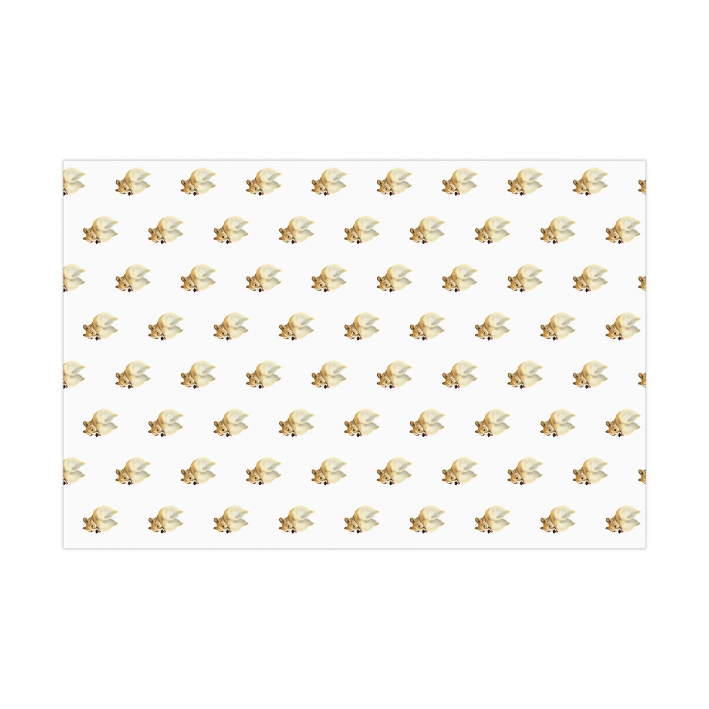 Corgi Butt Wrapping Paper Gift for Friend, Pet Lover Cute Funny Corgi Butt, gift wrap paper