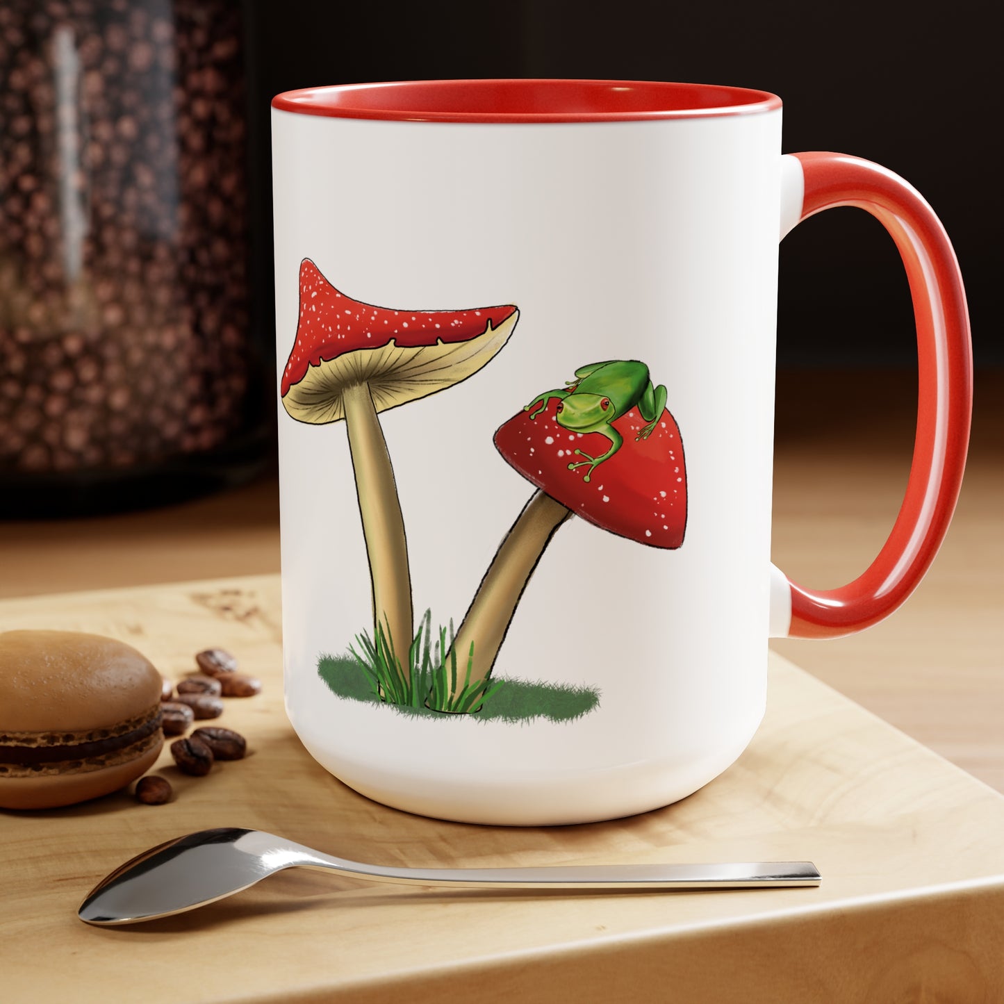 Frog and Mushroom Mug