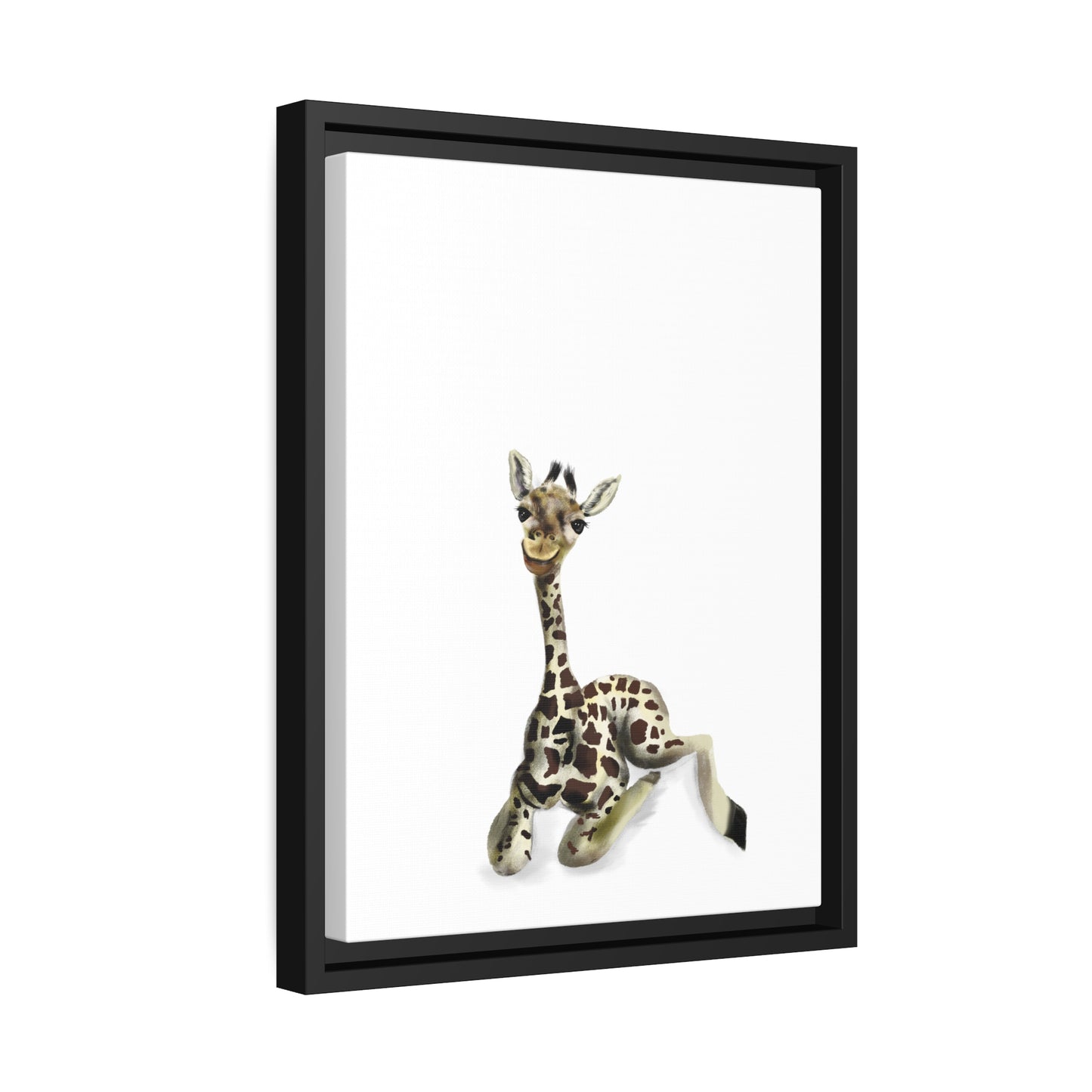 Baby Giraffe Framed Art Print