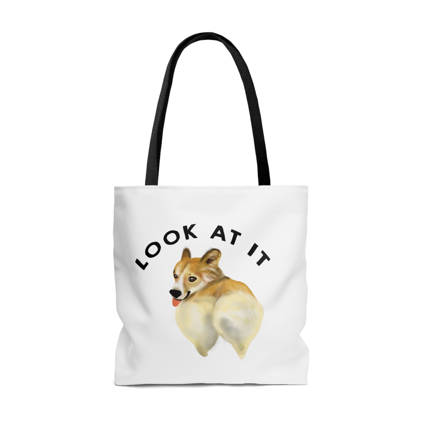 Funny Corgi Butt Tote Bag, Canvas Tote Bag for Pet lover, Corgi Owner, Gift for Corgi Mom, Cute Funny Corgi Butt Art
