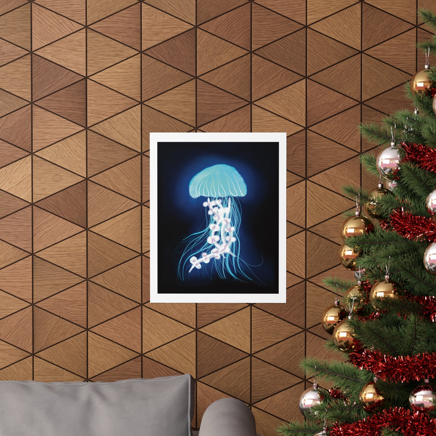 Bioluminescent Jellyfish Art Print