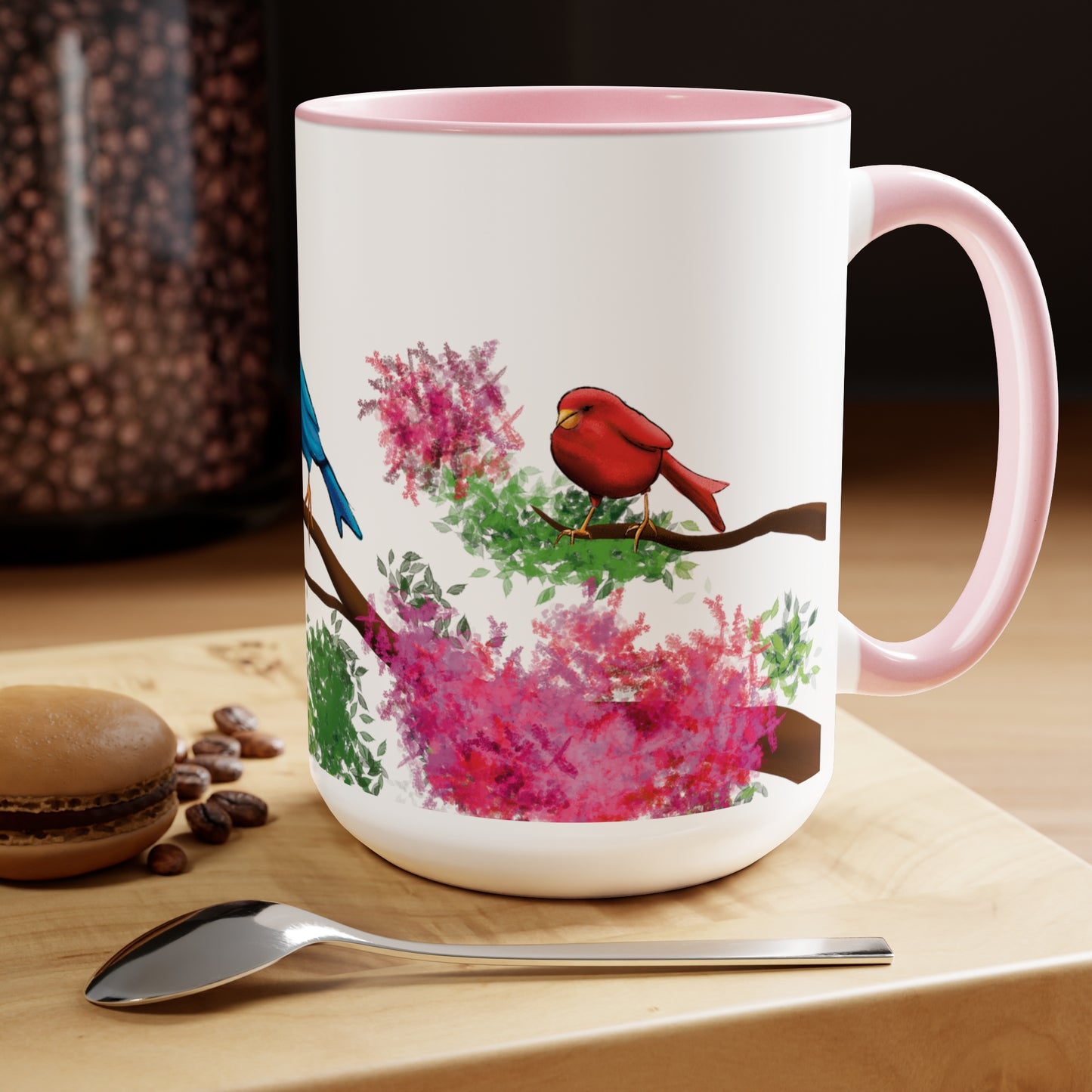 Colorful Birds and Flowers Mug