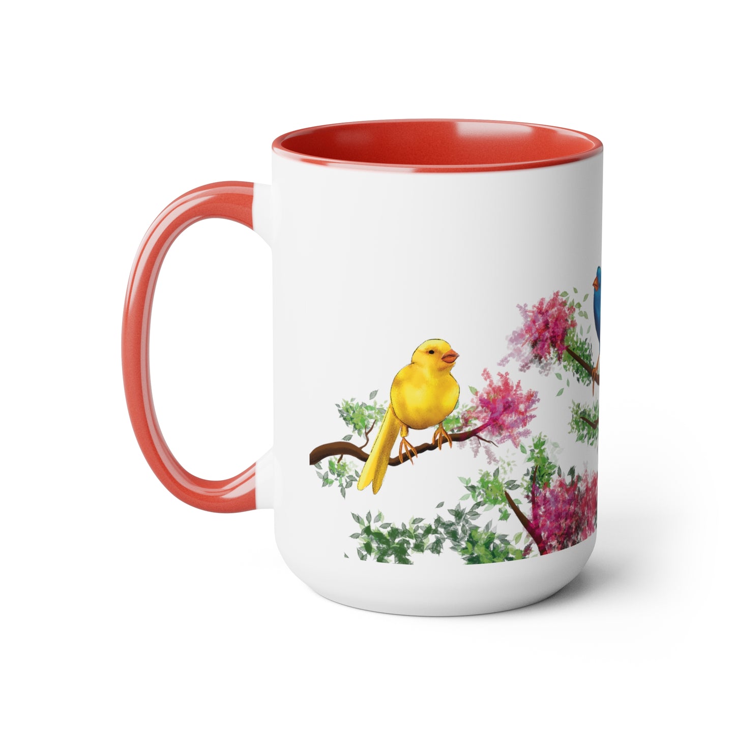 Colorful Birds and Flowers Mug