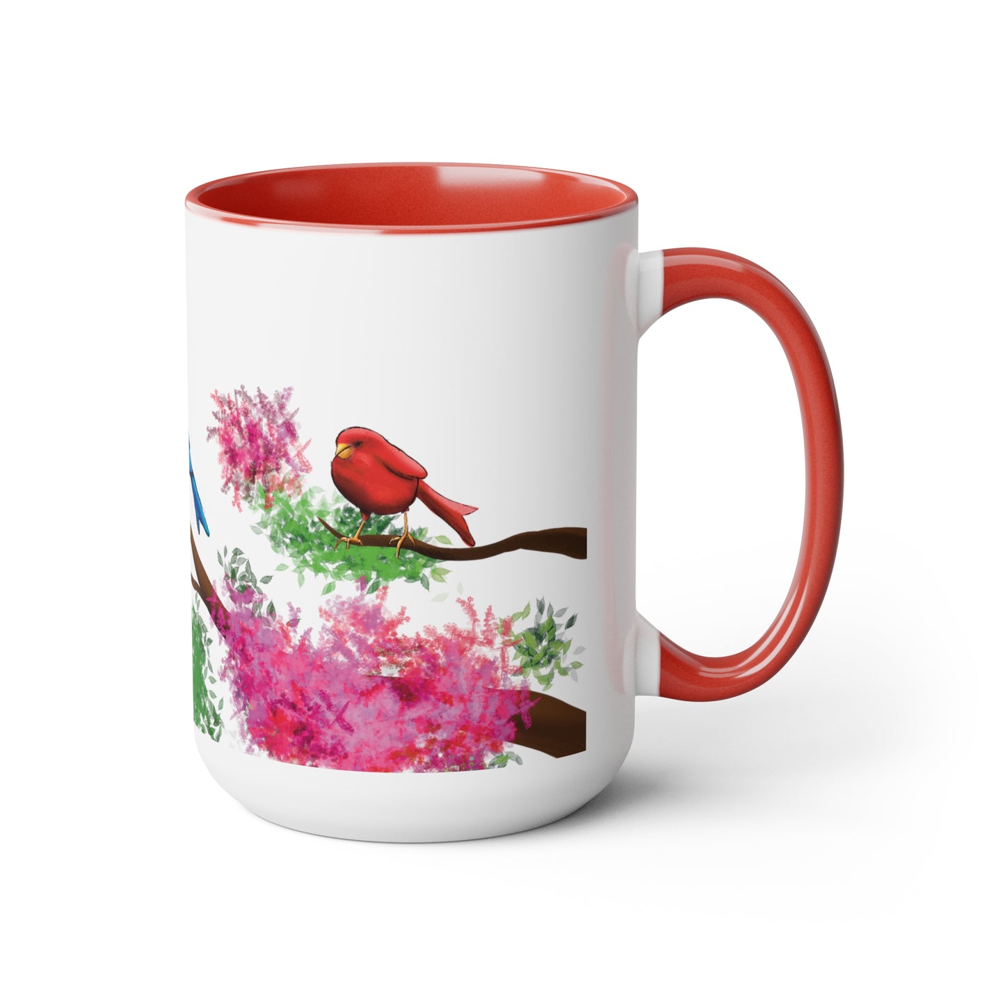 Colorful Birds and Flowers Mug