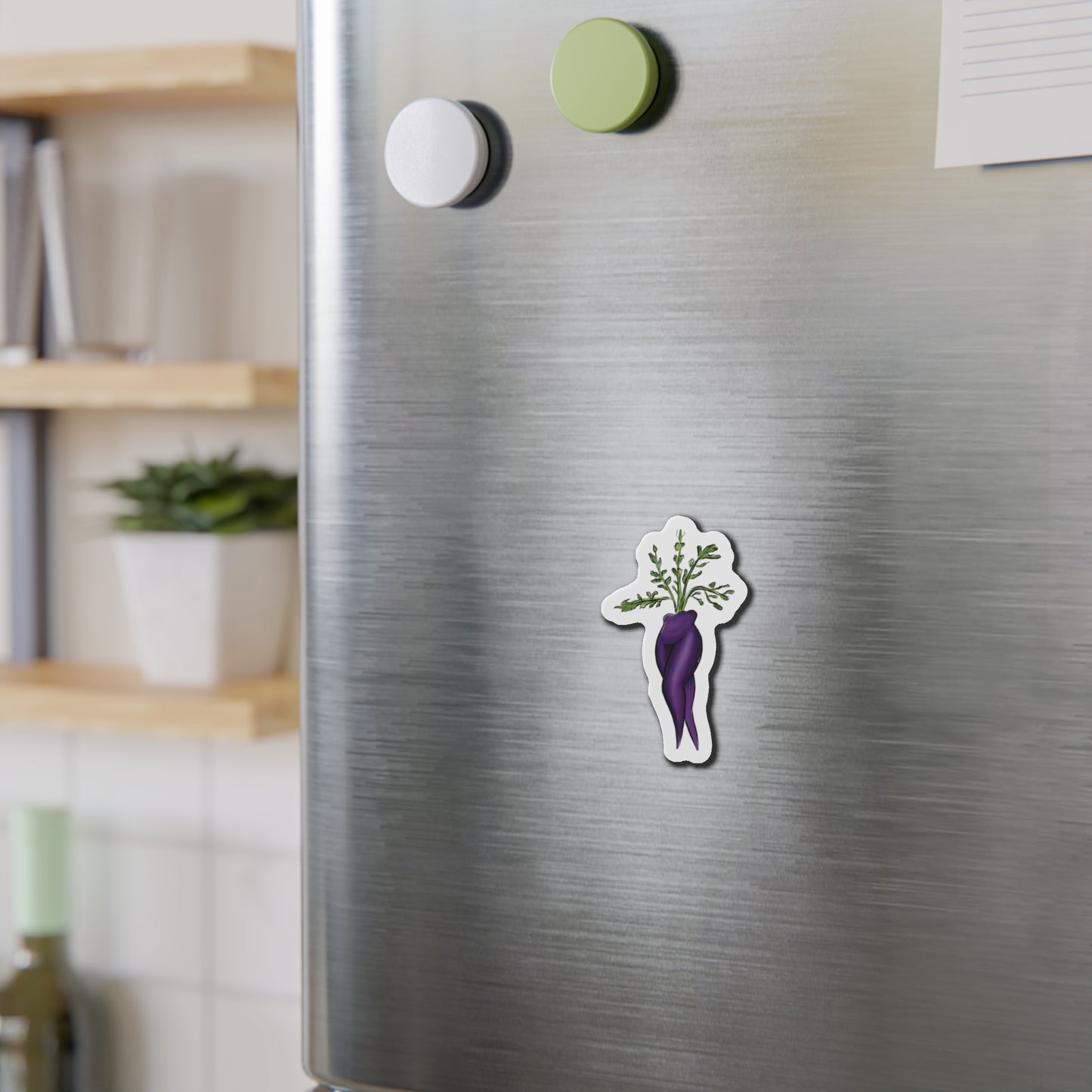 Sexy Purple Carrot Fridge Magnet
