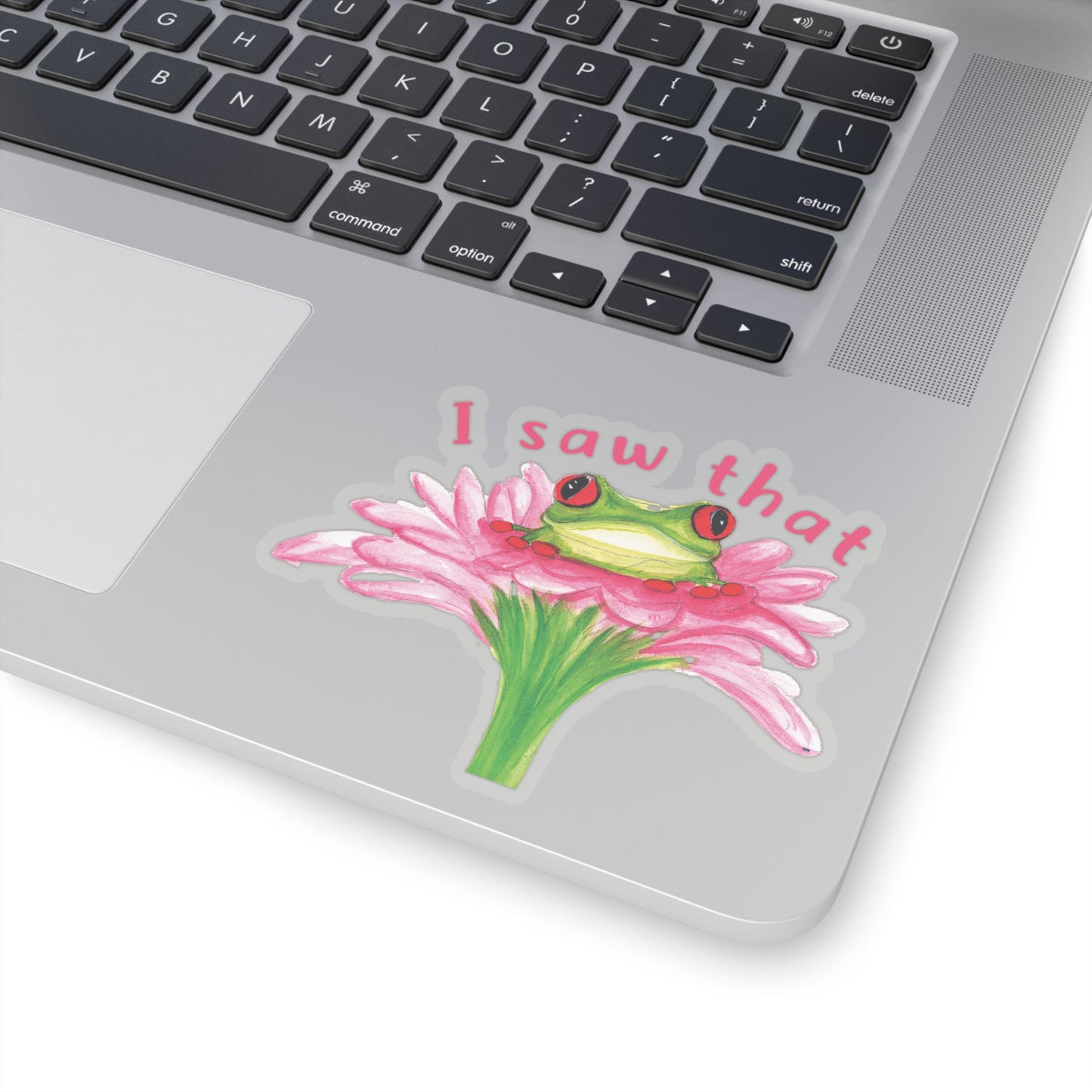 Cute Watercolor Frog I Saw that Sticker, Watercolor cute frog sticker, animal sticker, adorable frog sticker