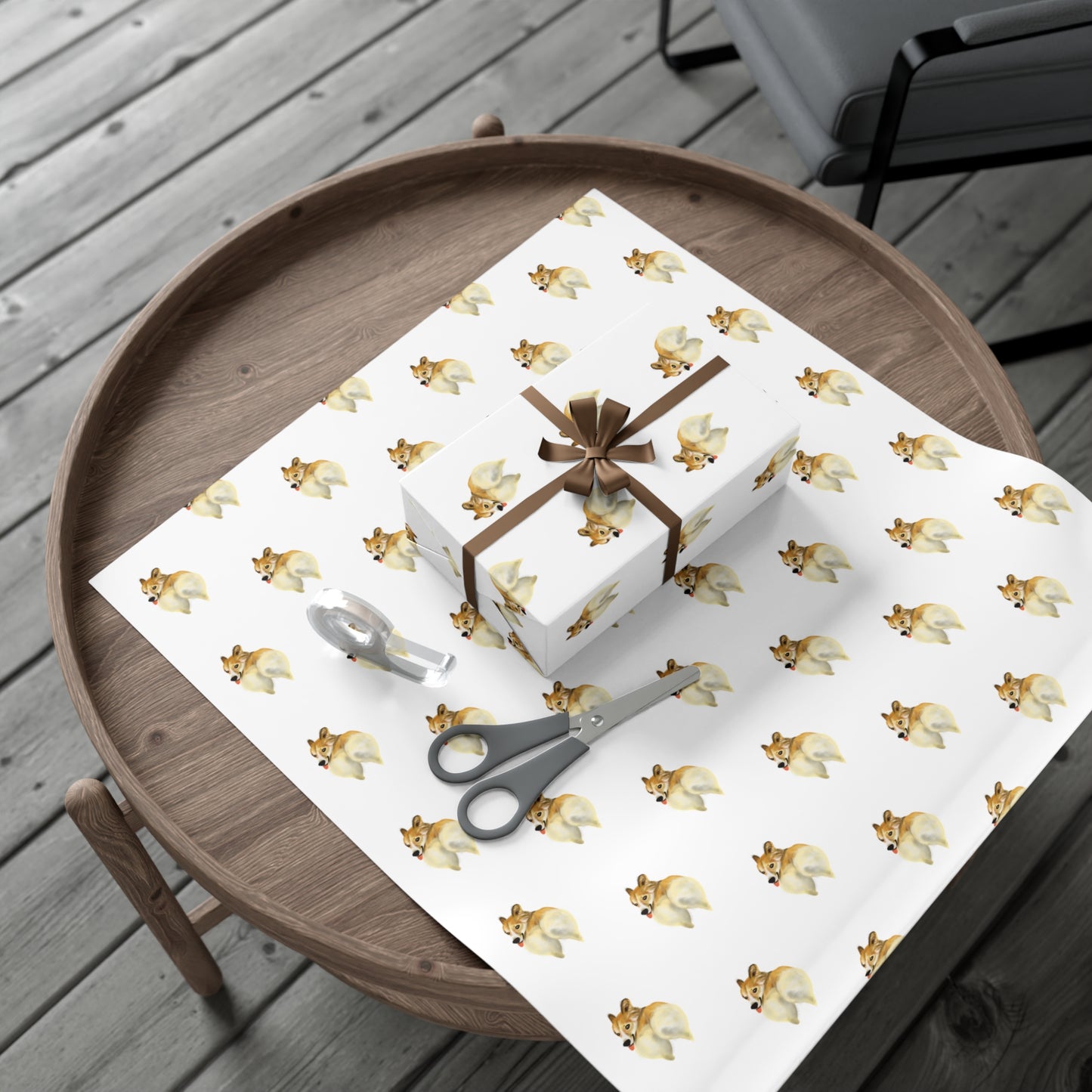 Corgi Butt Wrapping Paper Gift for Friend, Pet Lover Cute Funny Corgi Butt, gift wrap paper