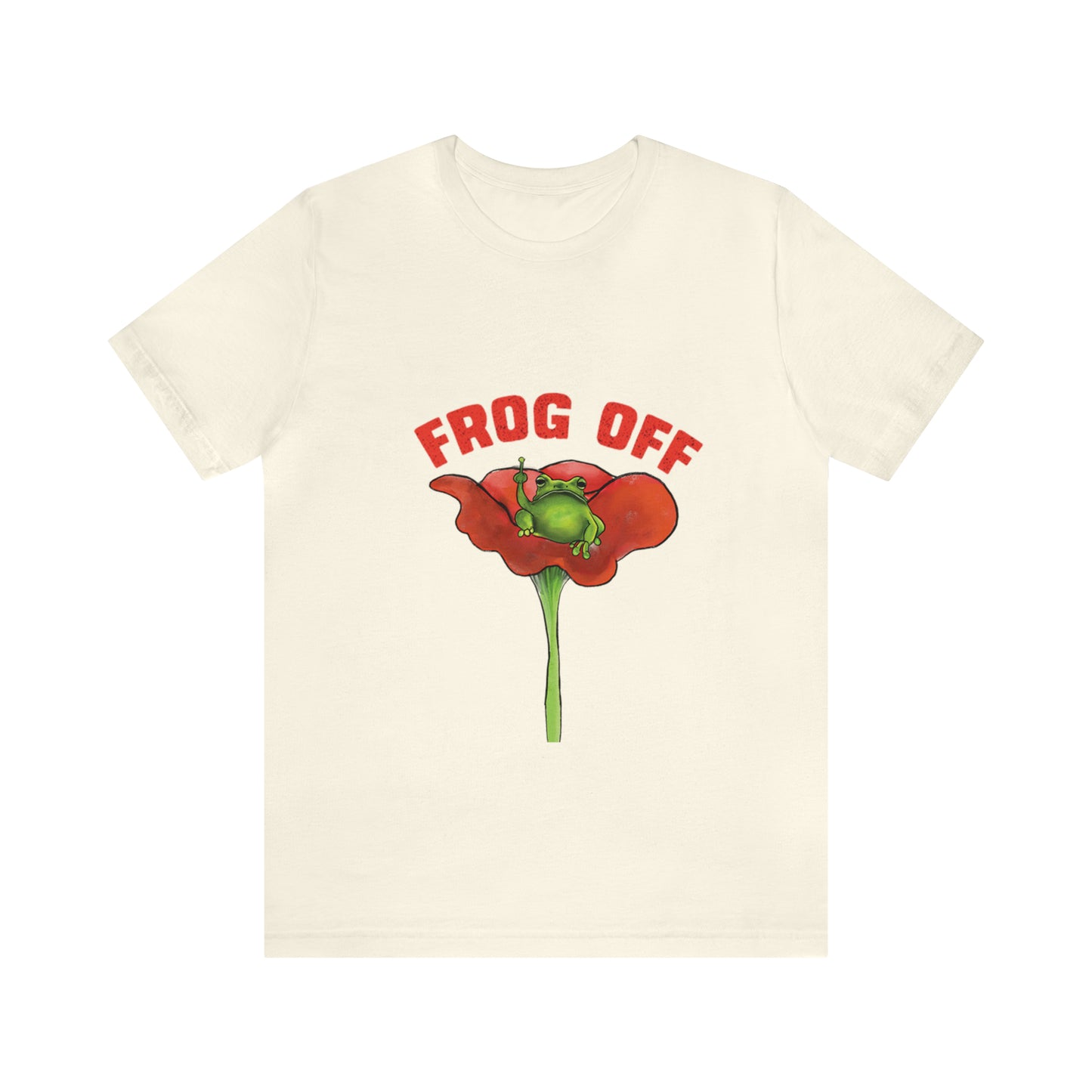 Cute Funny Frog Off T Shirt, funny Graphic Tee, Cute Funny Grumpy Frog, Frog Toad Aesthetic, Cute frogcore funny pun frog offf