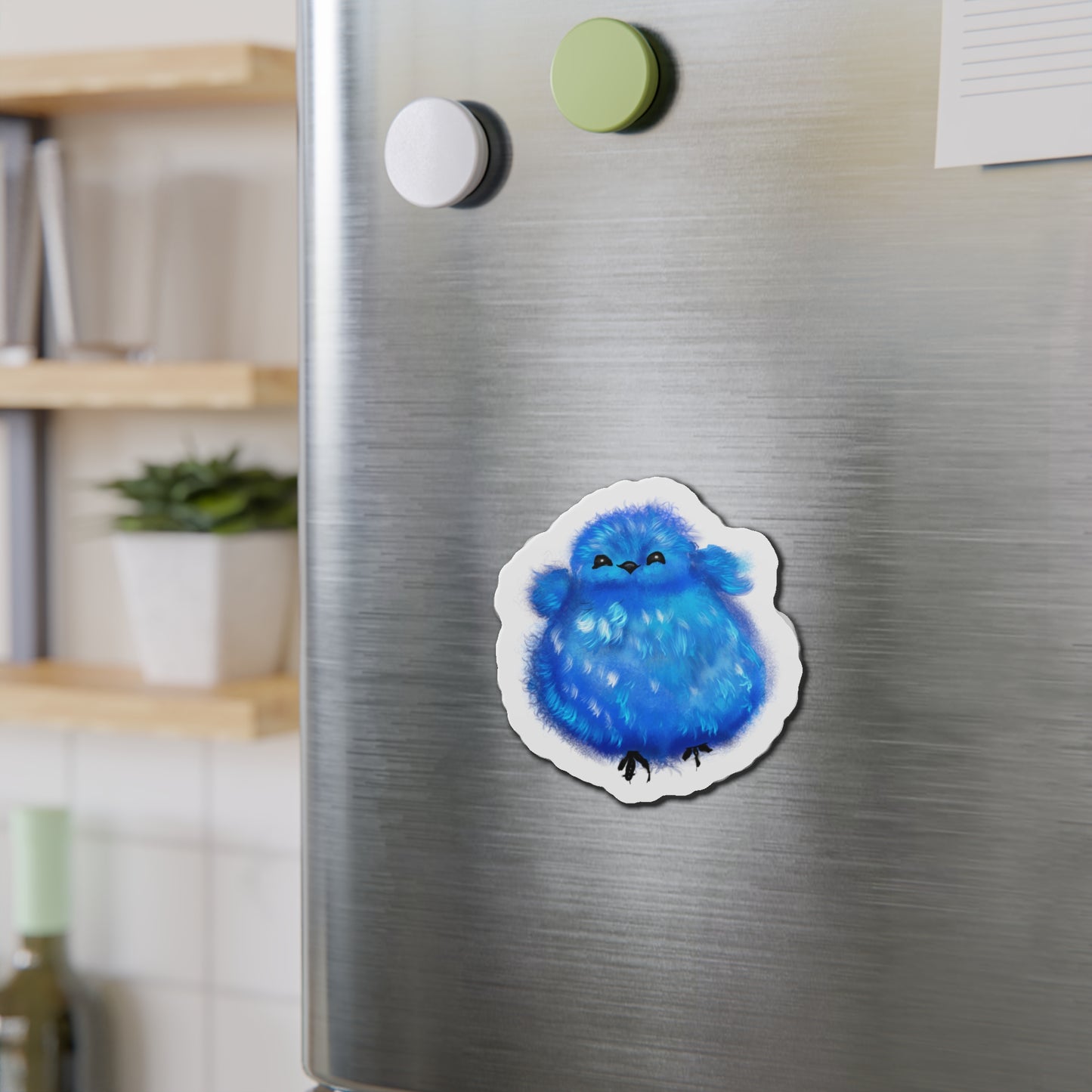 Baby Blue Bird Fridge Magnet
