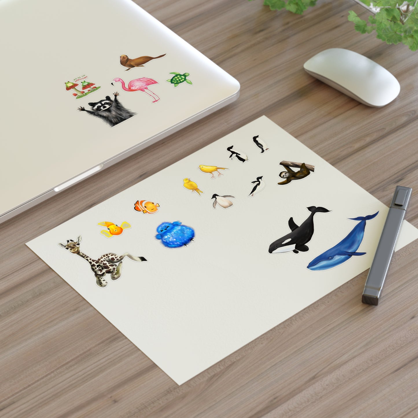 Animal Illustration Sticker Sheet