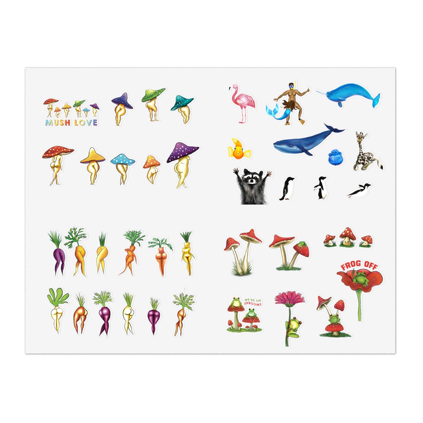 Random Assortment of Fun Sticker Sheet
