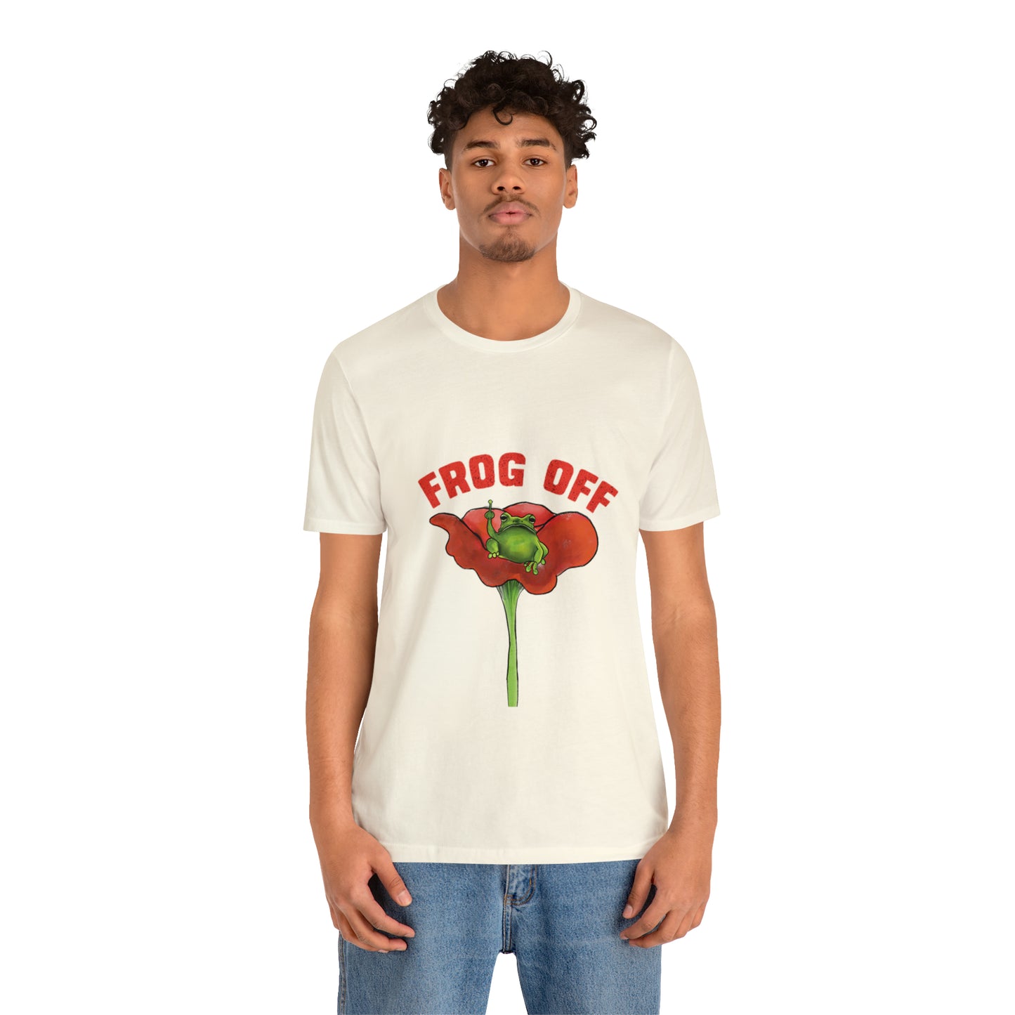Cute Funny Frog Off T Shirt, funny Graphic Tee, Cute Funny Grumpy Frog, Frog Toad Aesthetic, Cute frogcore funny pun frog offf
