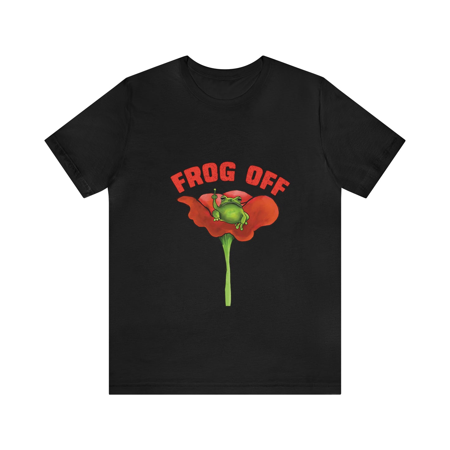 Cute Funny Frog Off T Shirt, funny Graphic Tee, Cute Funny Grumpy Frog, Frog Toad Aesthetic, Cute frogcore funny pun frog offf