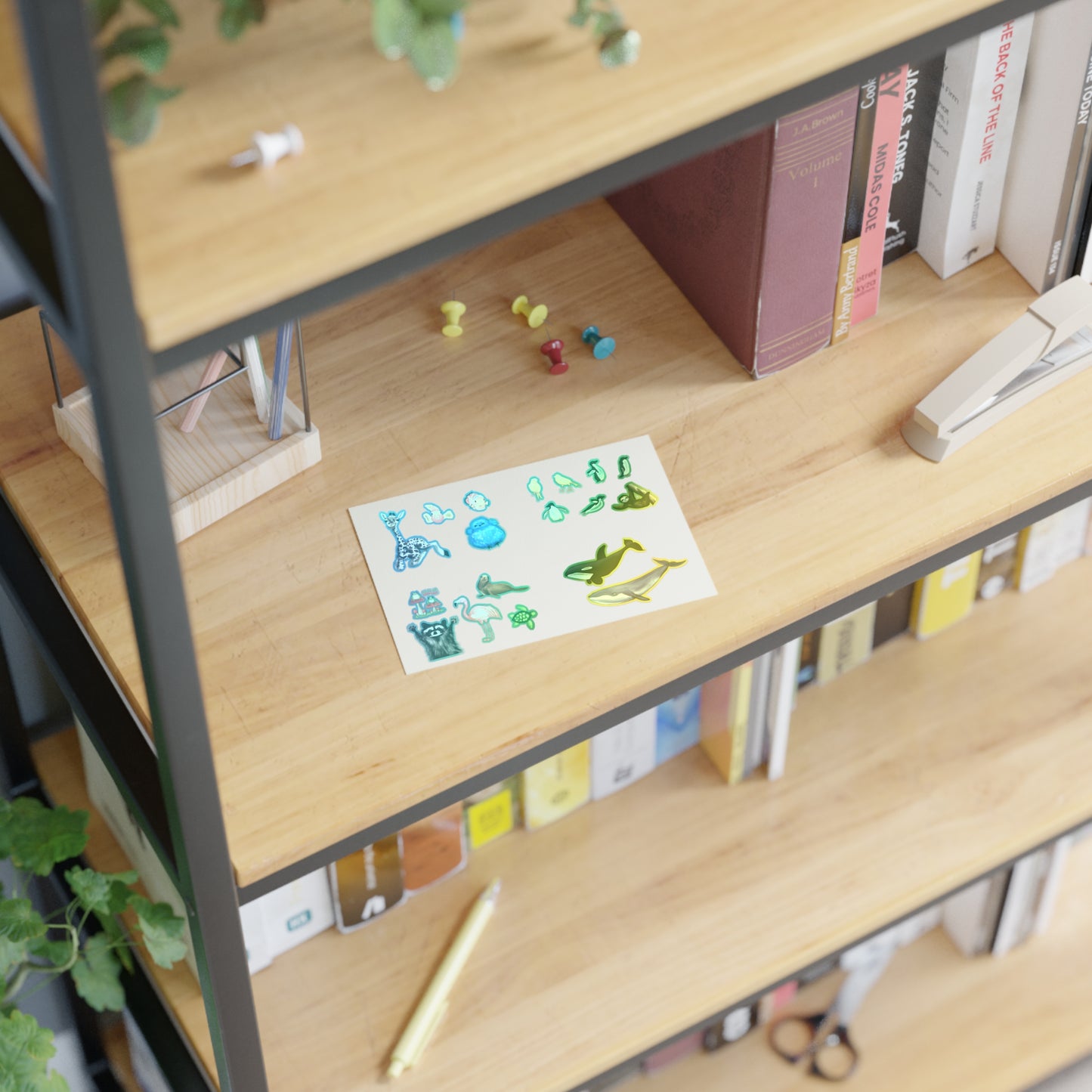 Animal Illustration Sticker Sheet