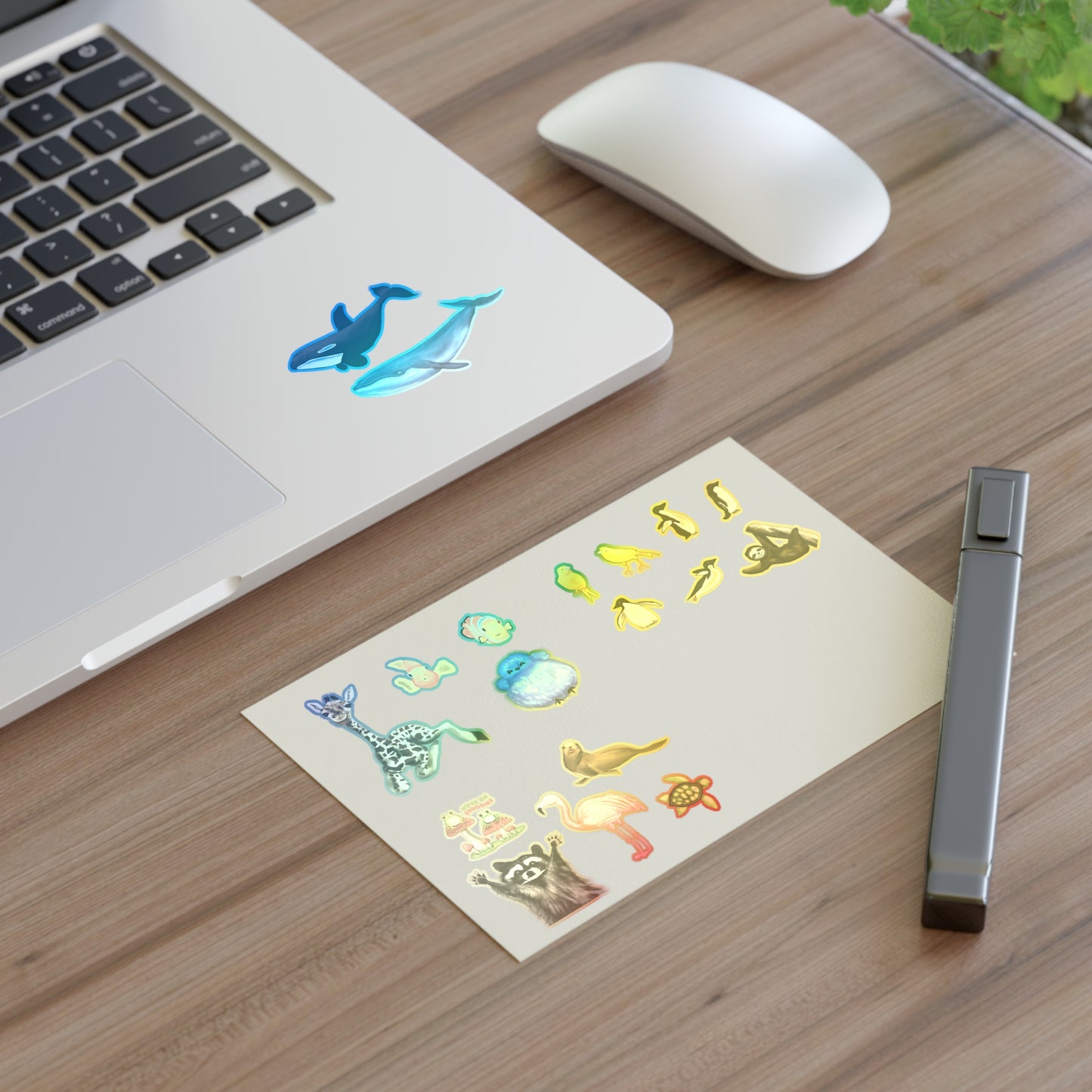 Animal Illustration Sticker Sheet