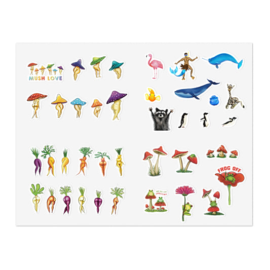 Random Assortment of Fun Sticker Sheet