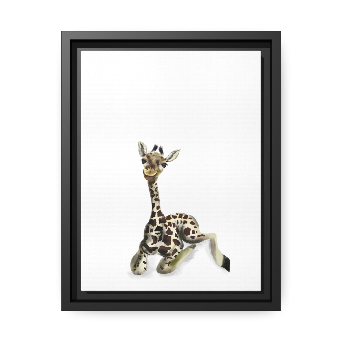 Baby Giraffe Framed Art Print
