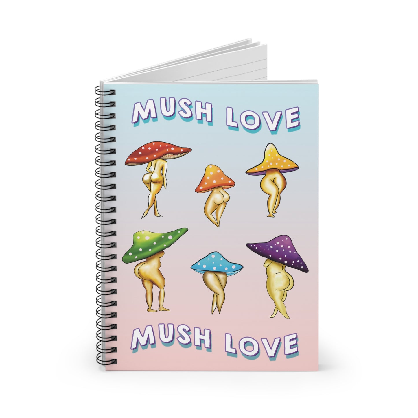 Mush Love Spiral Notebook