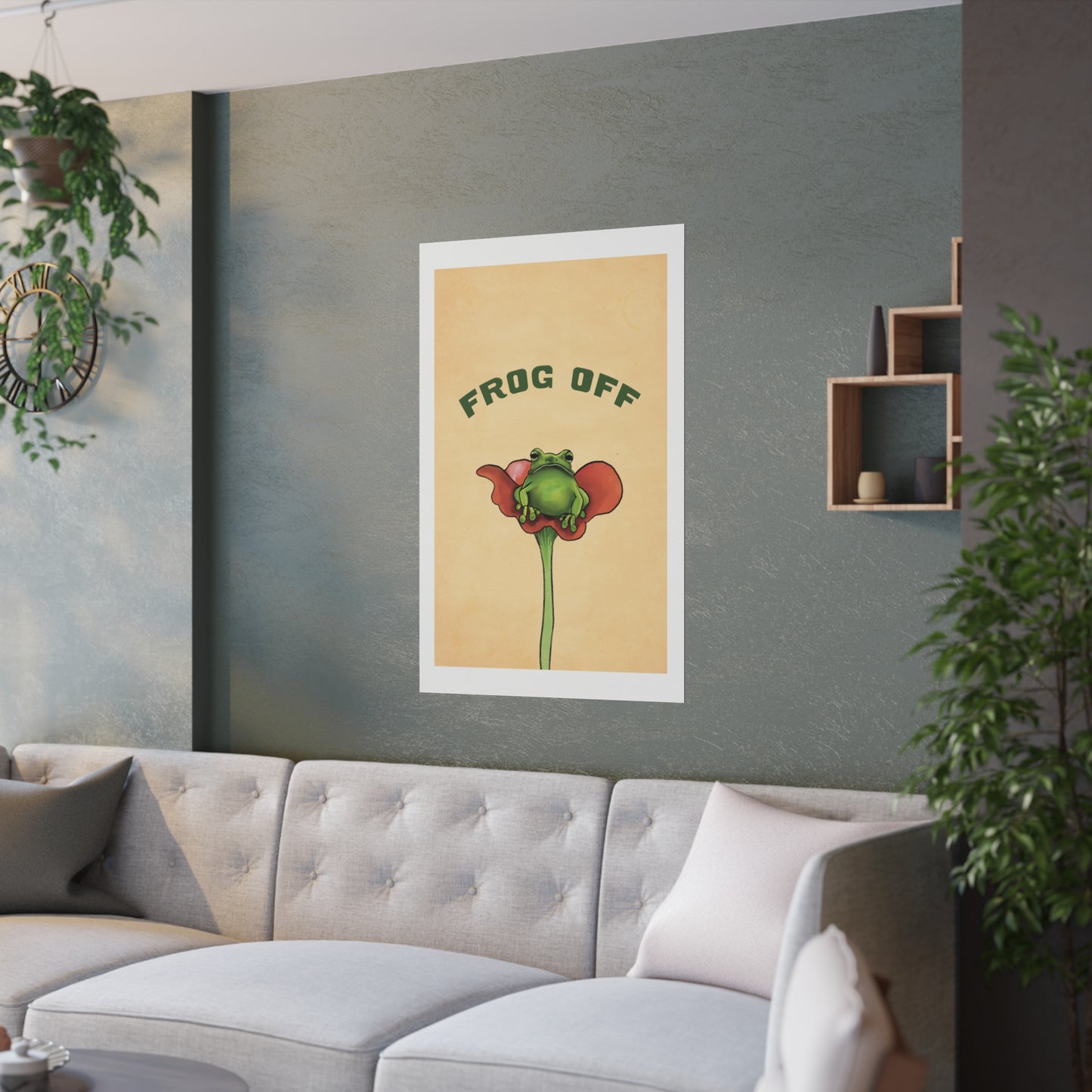 Frog Off Satin Poster Large