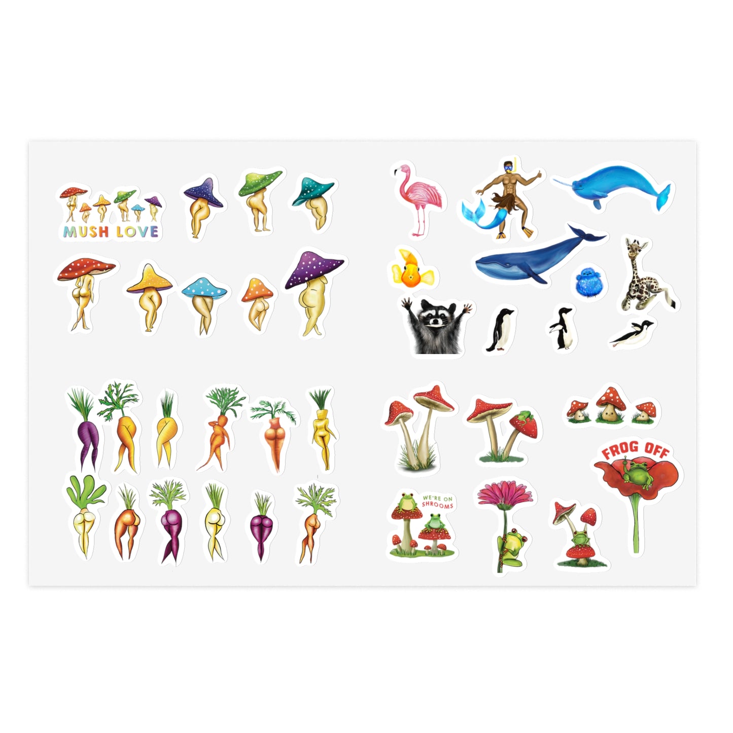 Random Assortment of Fun Sticker Sheet