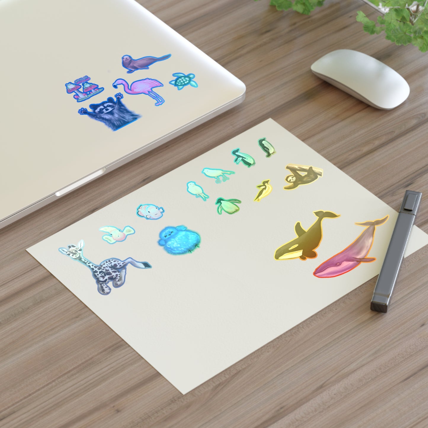 Animal Illustration Sticker Sheet