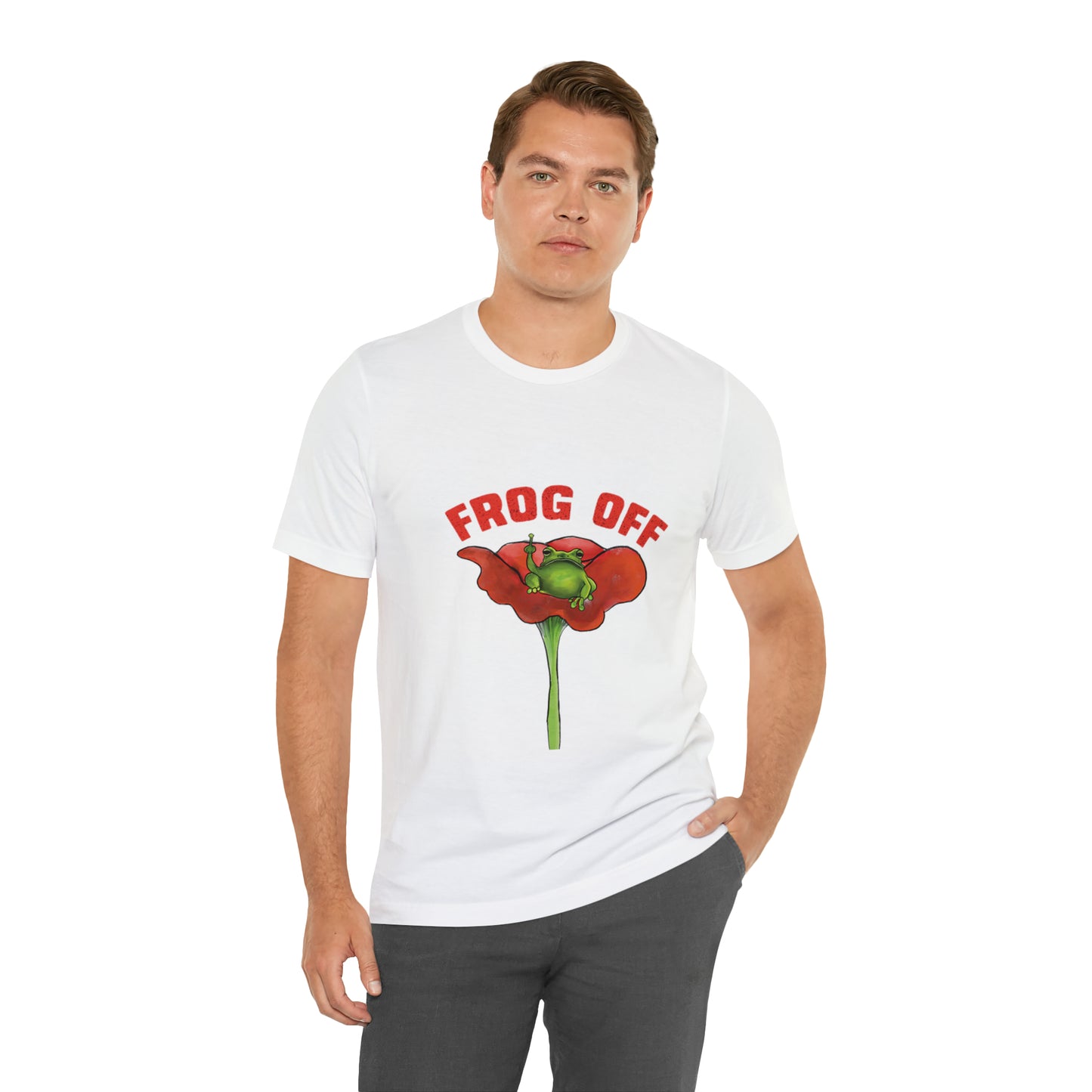 Cute Funny Frog Off T Shirt, funny Graphic Tee, Cute Funny Grumpy Frog, Frog Toad Aesthetic, Cute frogcore funny pun frog offf