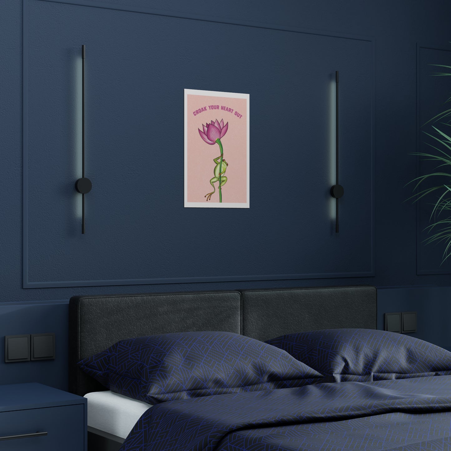 Croak Your Heart Out Satin Art Poster