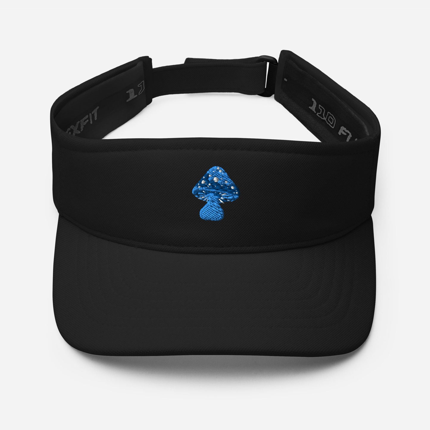 Blue Mushroom Hat Visor, Cute visor hat mushroom lover gift fun pretty cute visor hat