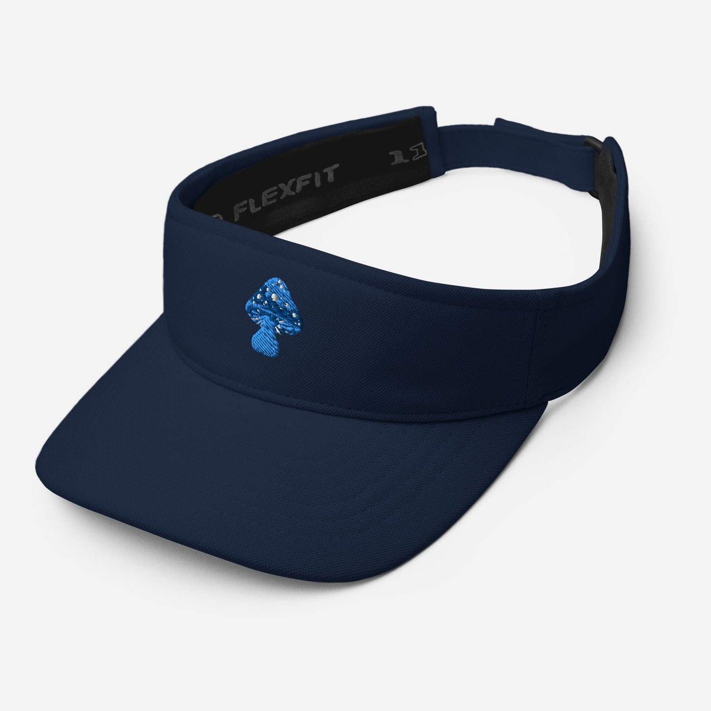 Blue Mushroom Hat Visor, Cute visor hat mushroom lover gift fun pretty cute visor hat