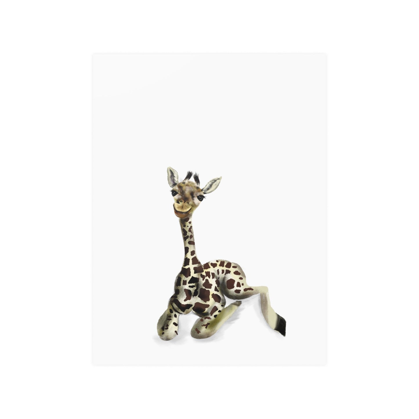 Cute Baby Giraffe Art Print, Poster Nursery Giraffe Lover, Cute Pretty Baby Giraffe Nursery Art, wall print, nursery art print wall art