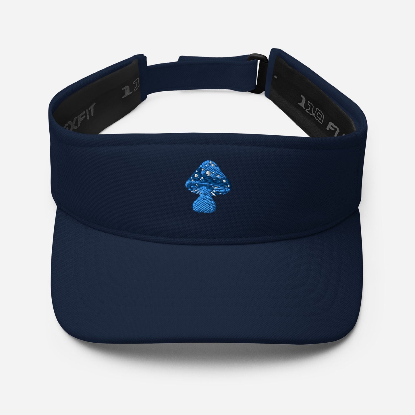 Blue Mushroom Hat Visor, Cute visor hat mushroom lover gift fun pretty cute visor hat