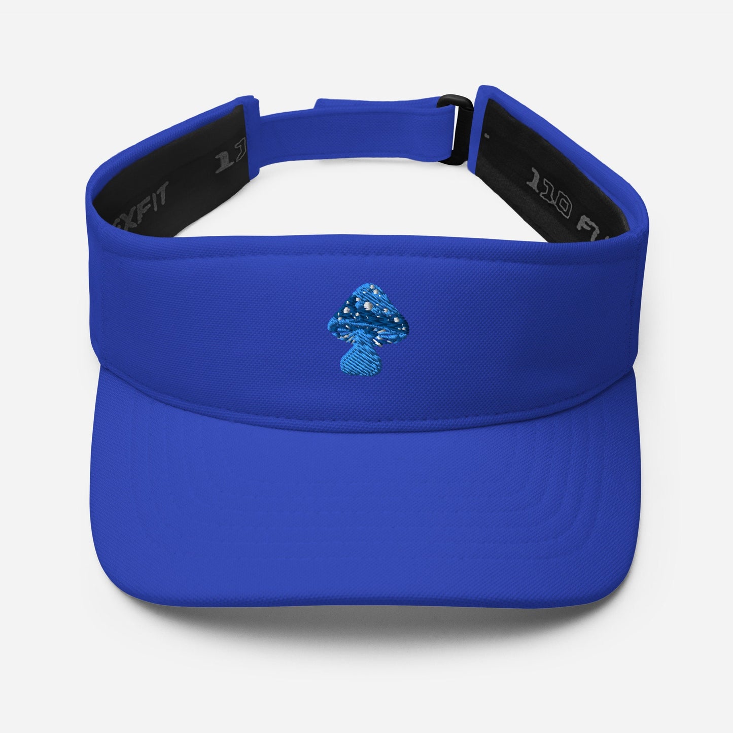 Blue Mushroom Hat Visor, Cute visor hat mushroom lover gift fun pretty cute visor hat