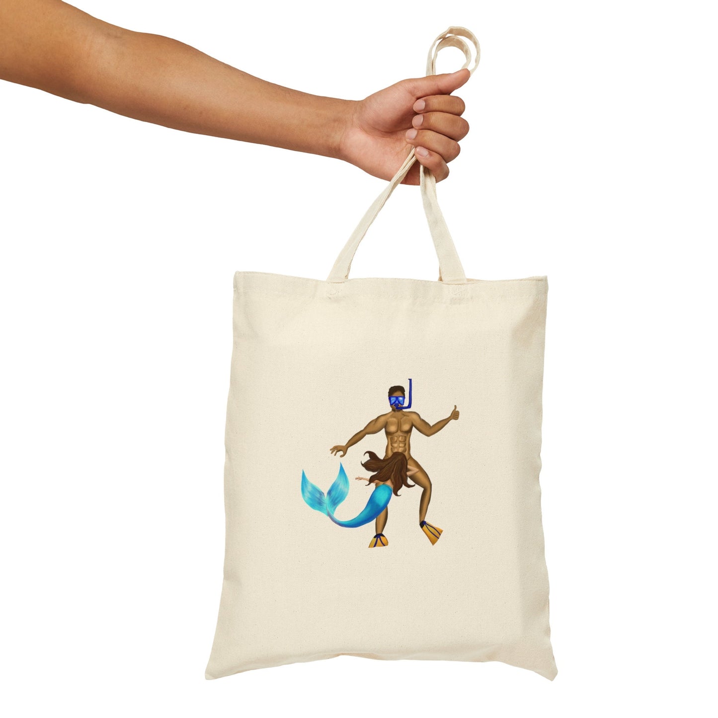 Funny Tote Bag Cute Mermaid Art, Funny Mermaid NSFW Sex Scene, Funny Sarcastic joke bag, tote reusable cute bag