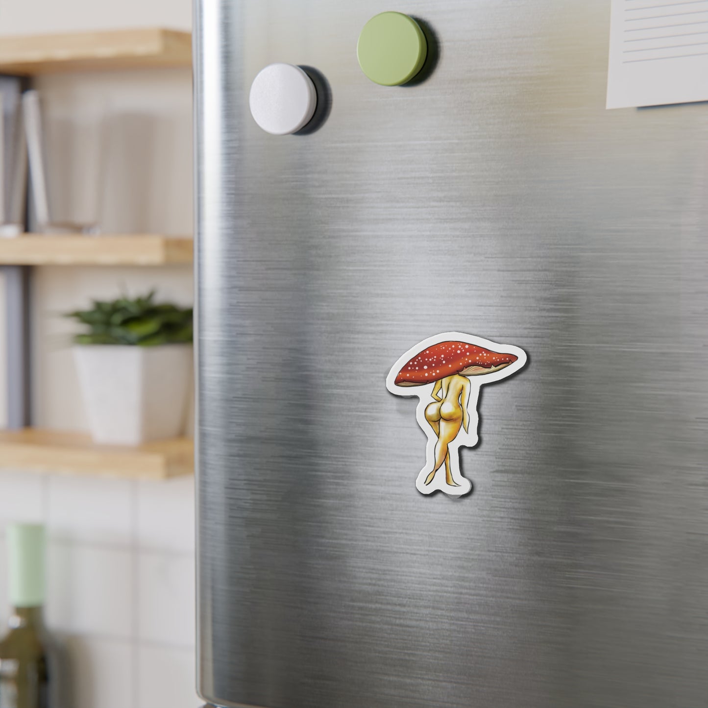 Shroom Lady Fridge Magnet