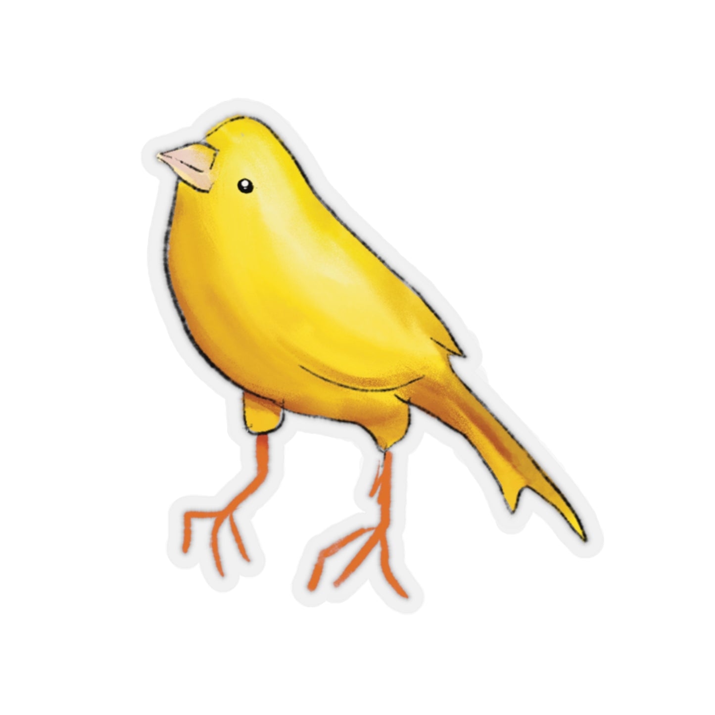 Finch Drawing Sticker