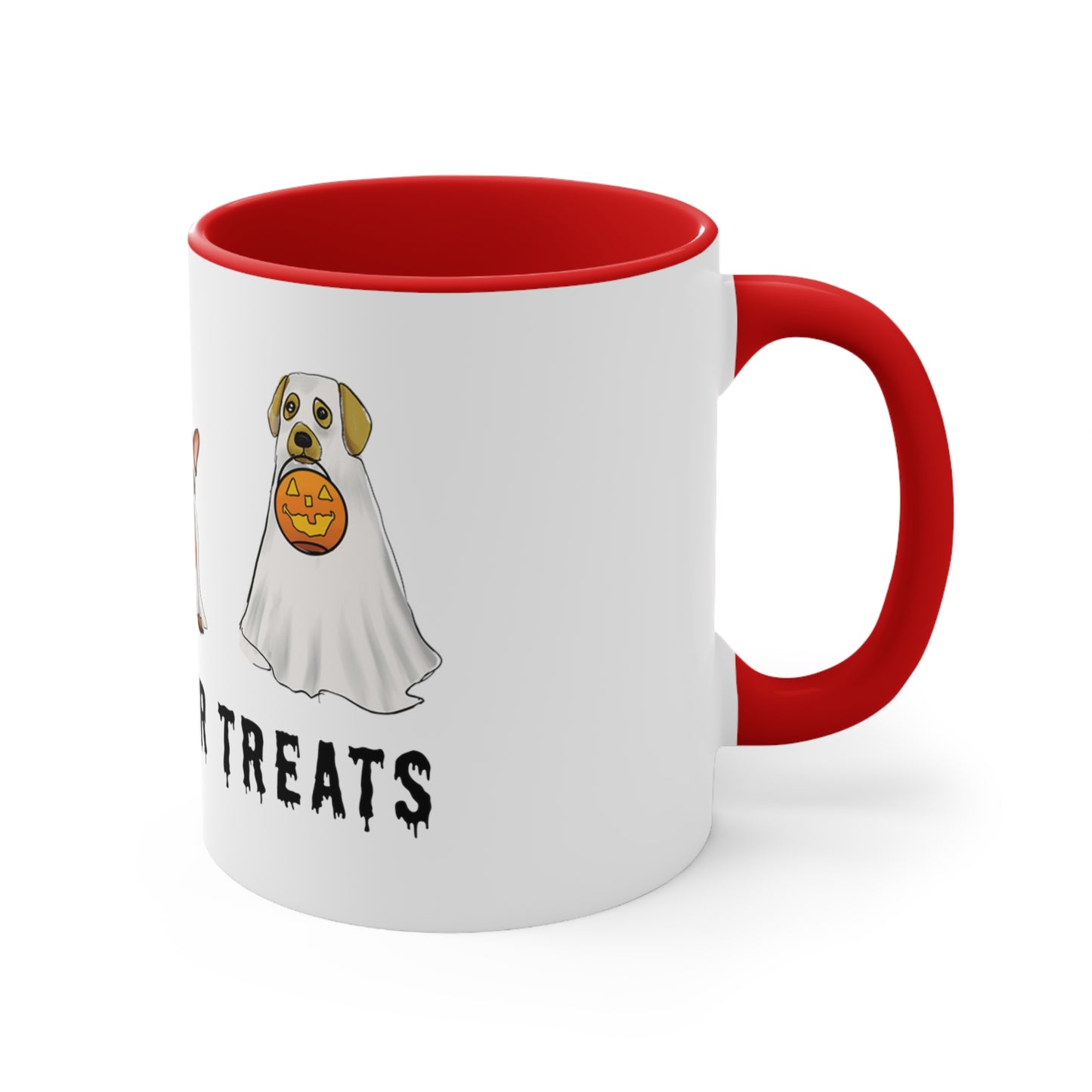 Halloween Dog ghost Mug cute, Funny Halloween Ghost dog mug, Dogs in costume mug, adorable dog lover mug