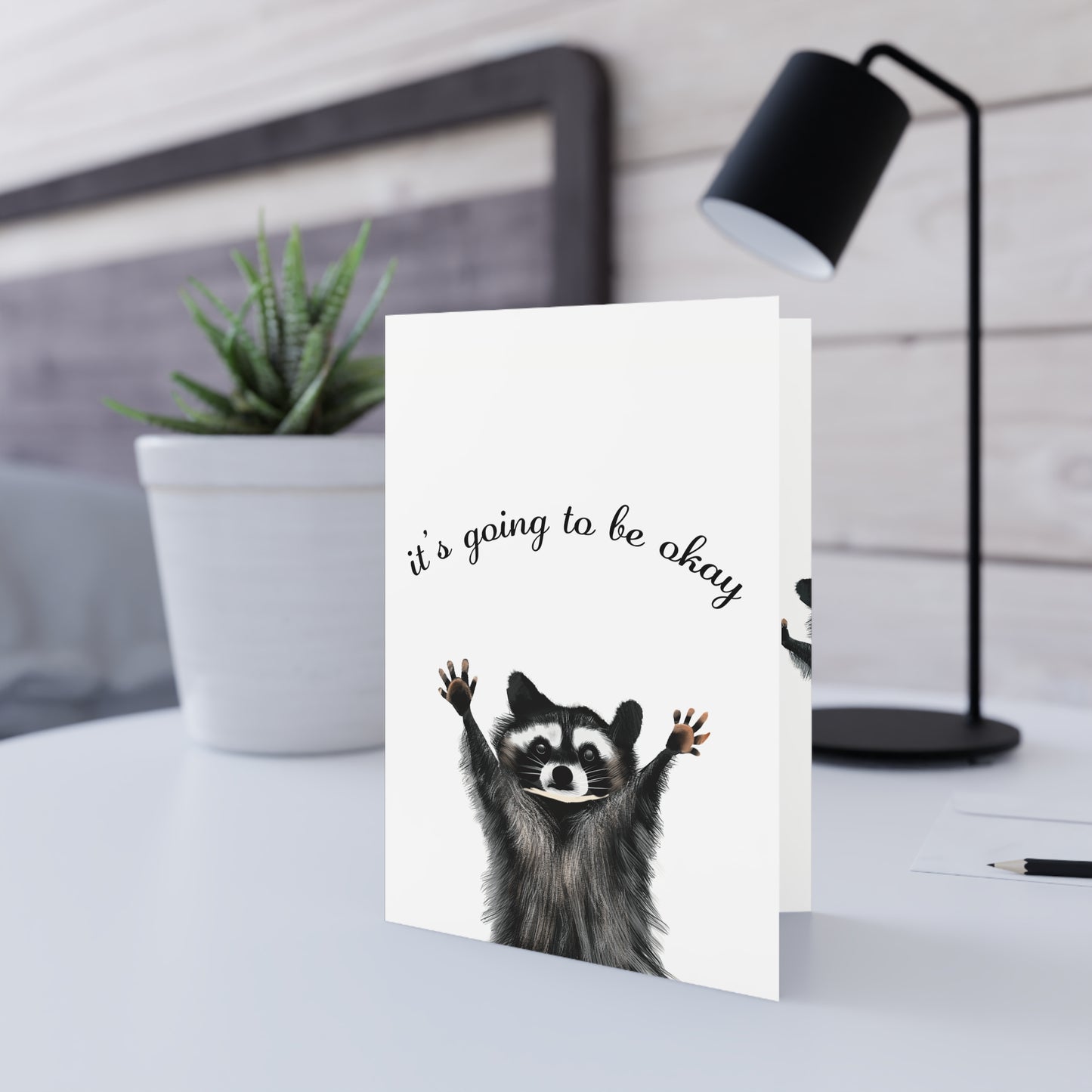 Racoon Greeting Card